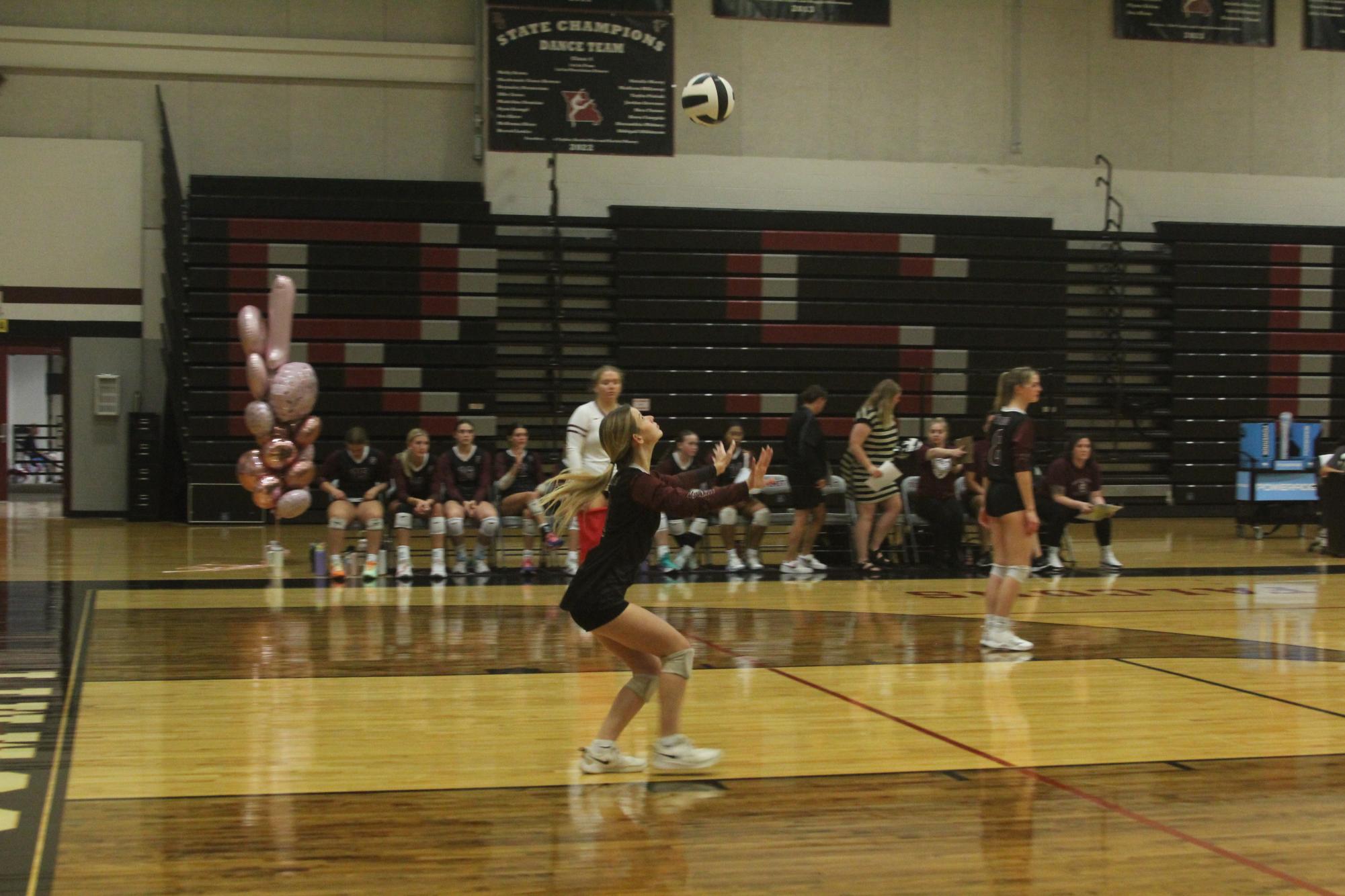 Volleyball competes against Parkway Central Colts