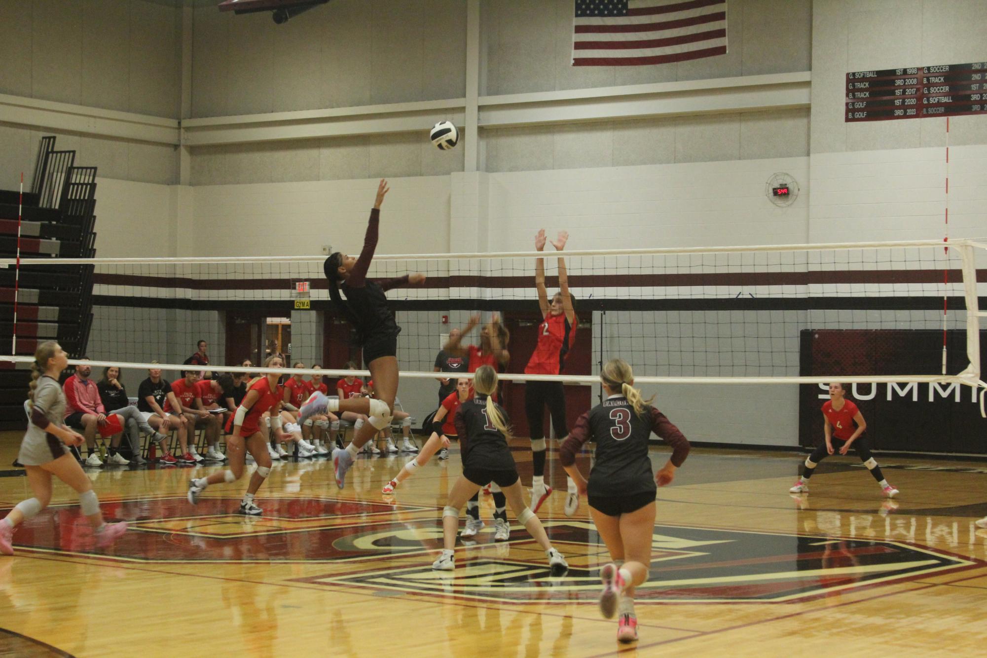 Volleyball competes against Parkway Central Colts