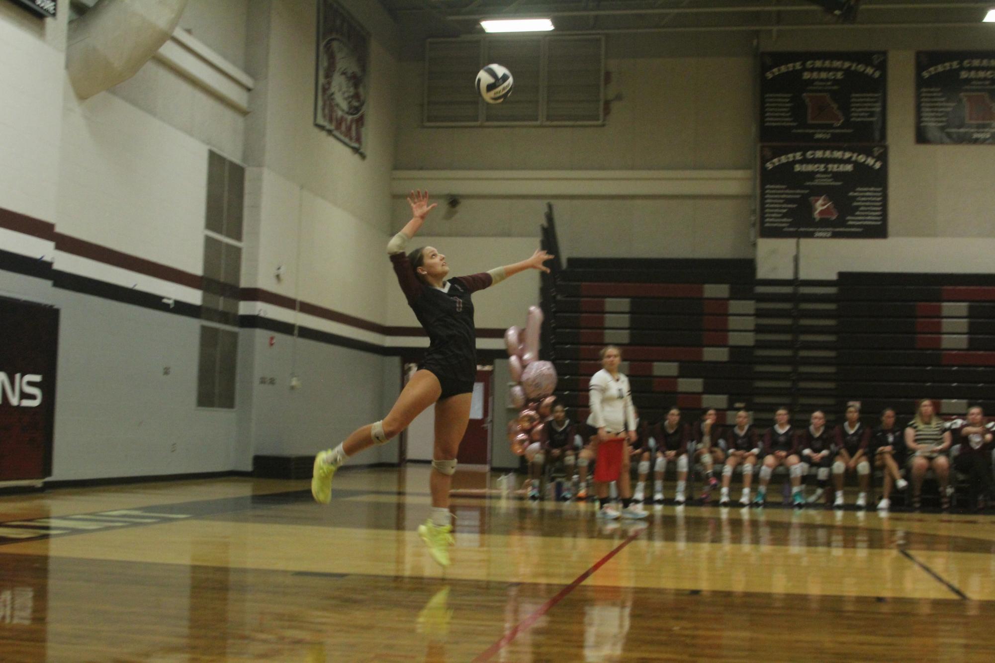 Volleyball competes against Parkway Central Colts