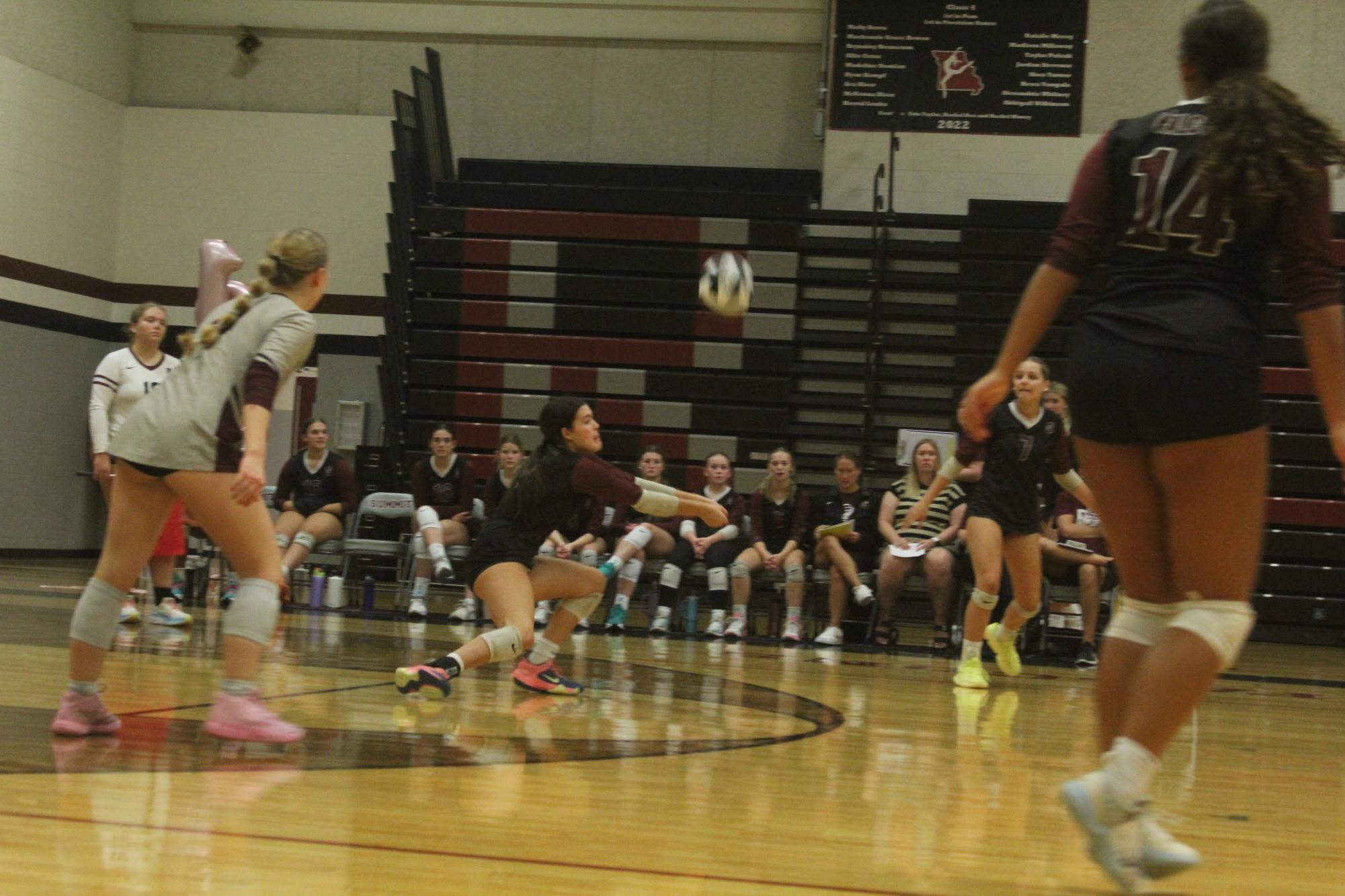 Volleyball competes against Parkway Central Colts