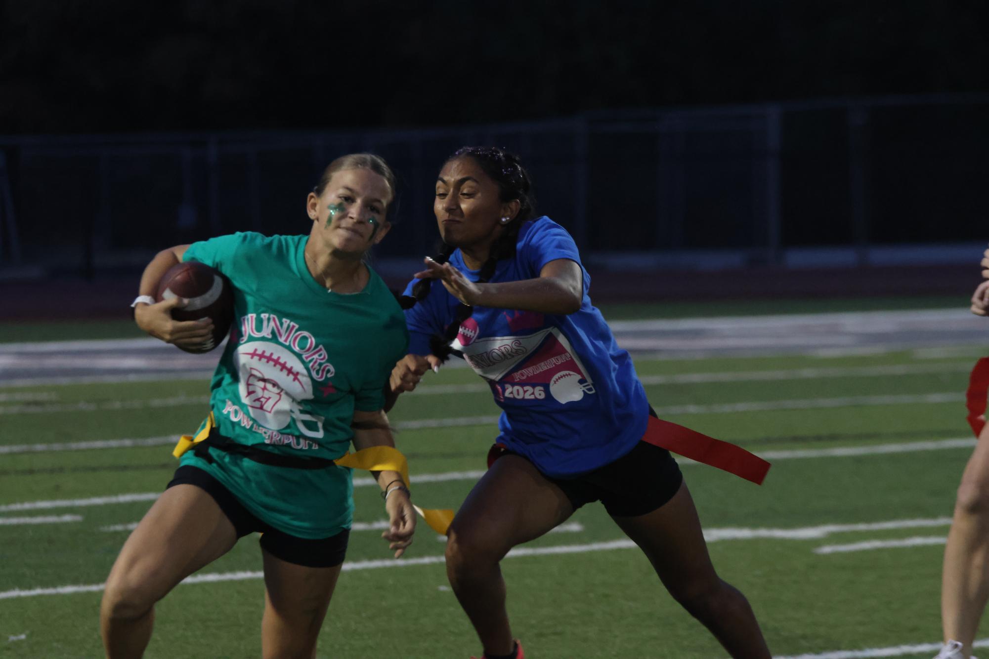 Seniors win a controversial Powderpuff