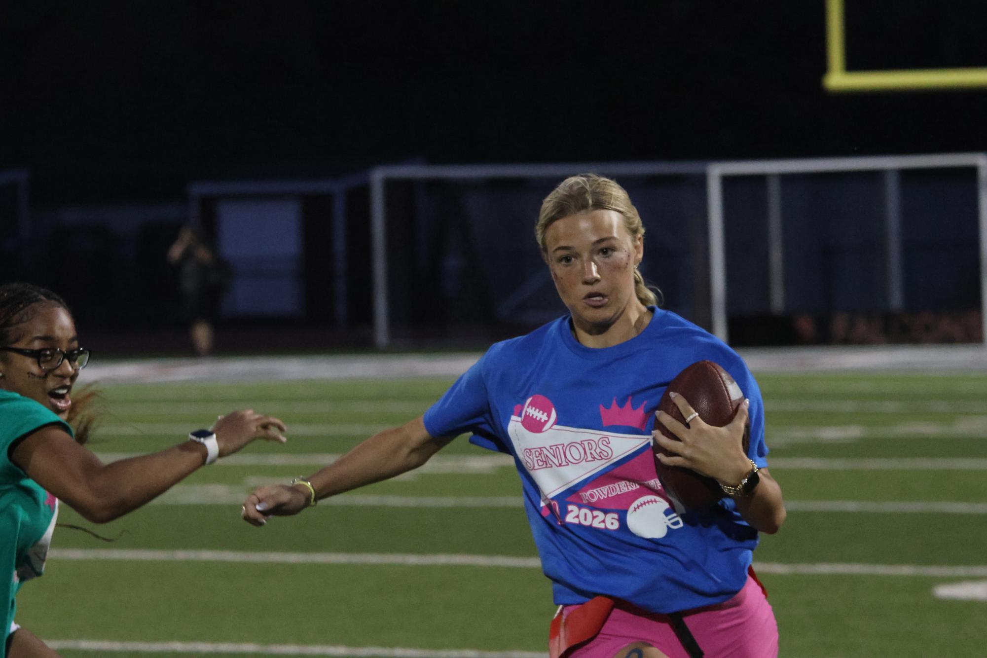 Seniors win a controversial Powderpuff