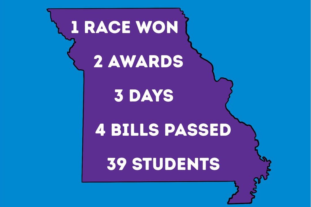 Students from Rockwood Summit traveled to the state capital for the Youth and Government convention and achieved historic success. (media created by Skylar Holtgrewe)