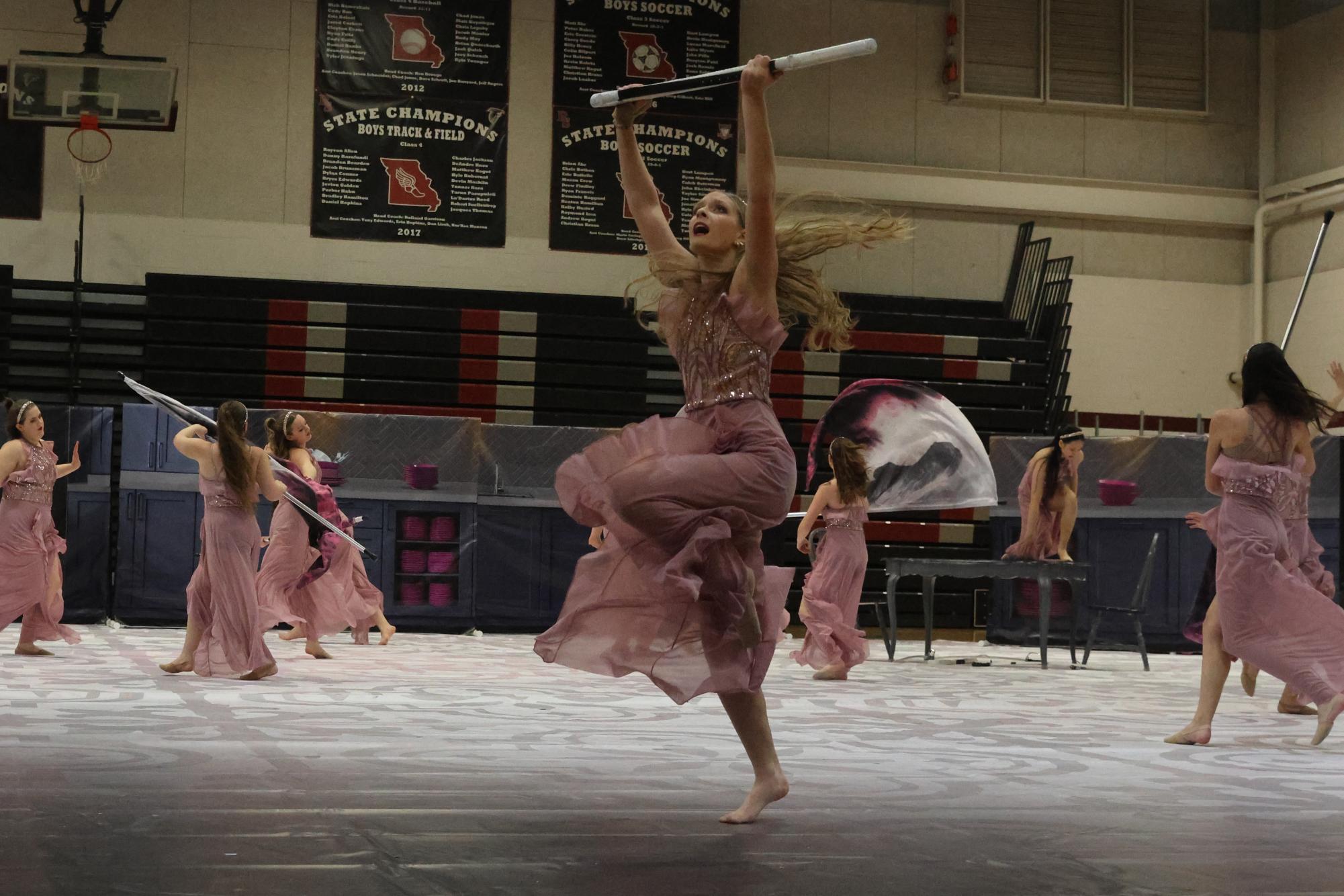 Gallery: Winter guard performs showcase for friends and family