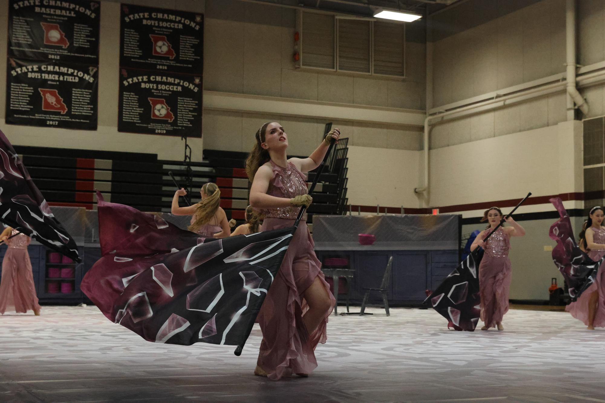 Gallery: Winter guard performs showcase for friends and family