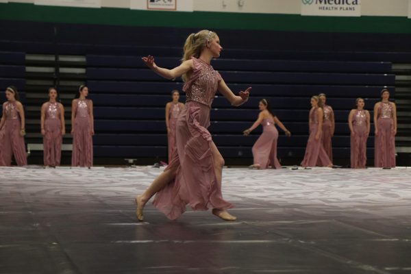 Winter Guard performs at Rockwood Review showcase