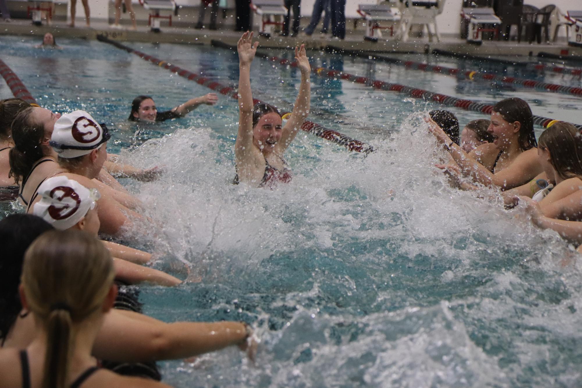 Gallery: Girls swim celebrates senior night at meet against Parkway Central
