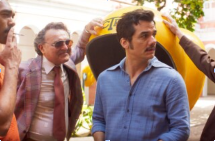 Armando (Wagner Moura) looks off-screen in a scene from the film. The film was shot on-location in many parts of South America, and received the Golden Globe for Best Non-English Language Motion Picture. (photo from AP News)