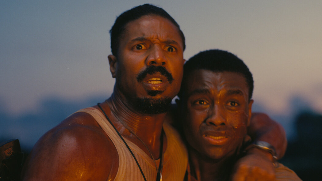 Toward the final scene of the film, Smoke (Michael B. Jordan) embraces Sammie (Miles Caton) as they watch the barn burn. Caton received a Critics’ Choice Award for Best Young Actor/Actress, also being nominated for a BAFTA Rising Star award. (photo from The New York Times)