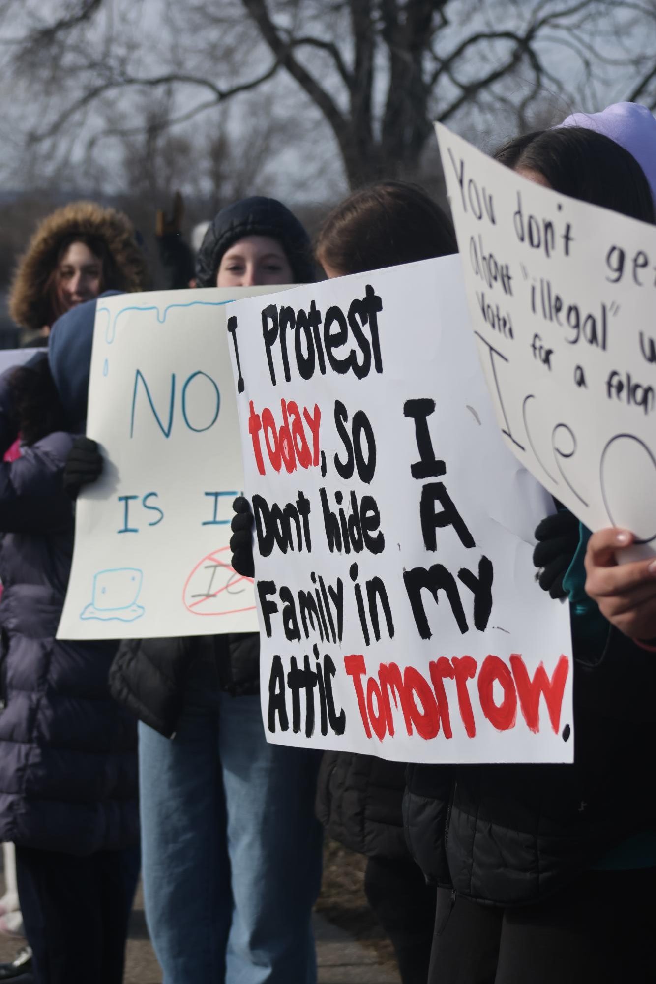 Summit students protest ICE